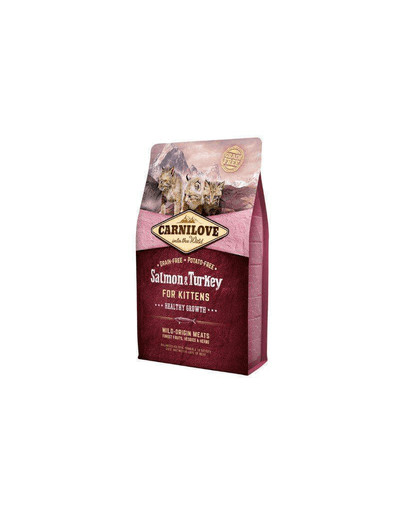 CARNILOVE Kitten Saumon/Dinde croquettes pour chatons 400 g