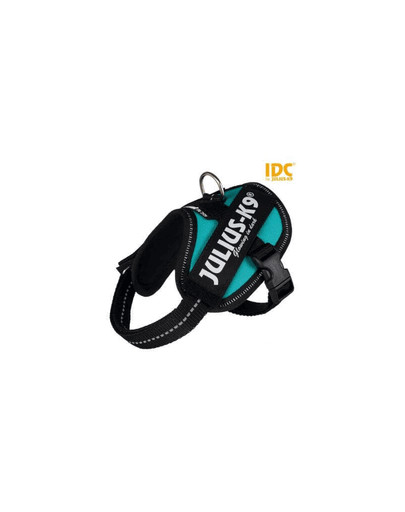TRIXIE Harnais Power Julius-K9® IDC® Baby 2 Mini, M 49–67 cm/22 mm pétrole