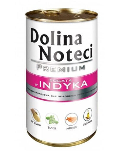 DOLINA NOTECI Premium - Riche en viande de dinde pour chiens adultes - 400g