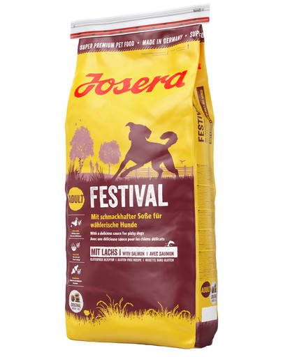 JOSERA Dog Festival 12,5 kg pour les chiens exigeants, avec une délicieuse sauce