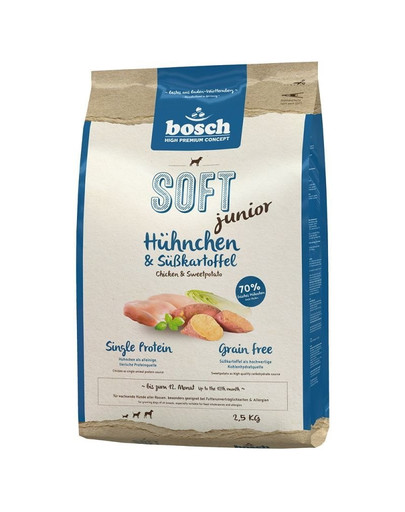 BOSCH Soft Junior - Poulet & patates douces pour chiots - 2.5 kg