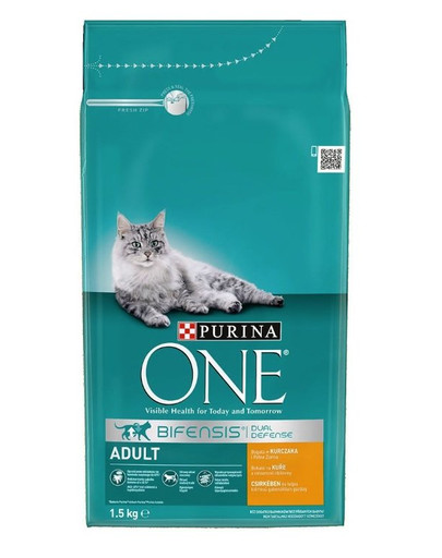 PURINA ONE Adult Riche en poulet et en céréales complètes 1,5 kg