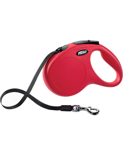 FLEXI Laisse New Classic M Sangle 5m Rouge