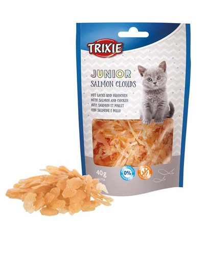 TRIXIE Junior Salmon Clouds friandise au saumon 40 g