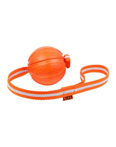 LIKER LINE Dog toy balle sur sangle avec oreilles pour chiens 7 cm