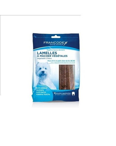 FRANCODEX Snack per rimuovere il tartaro e alitosi 224 g /15 strisce