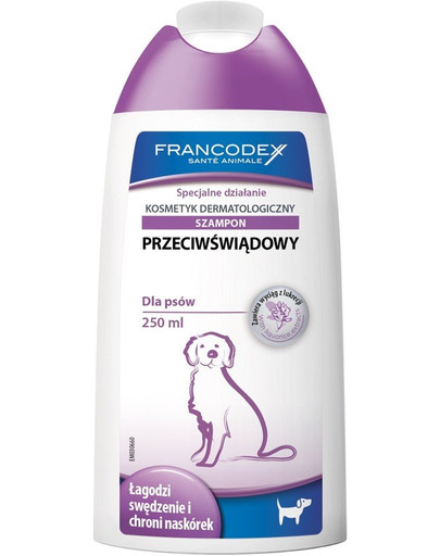 FRANCODEX  Shampooing pour chiens anti-démangeaisons 250 ml