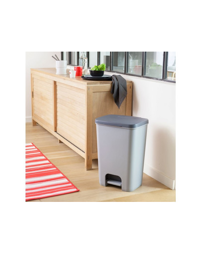 CURVER Poubelle ESSENTIALS 40L gris anthracite