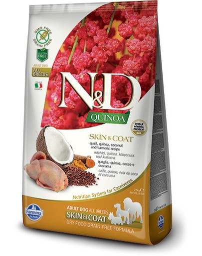FARMINA N&D Dog Quinoa Skin & Coat Quail 2.5 kg