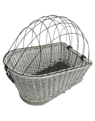 TRIXIE Panier vélo pour porte-bagages 35 × 49 × 55 cm gris