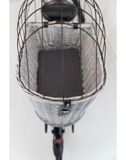 TRIXIE Panier vélo pour porte-bagages 35 × 49 × 55 cm gris