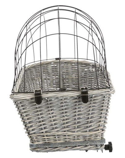 TRIXIE Panier vélo pour porte-bagages 35 × 49 × 55 cm gris
