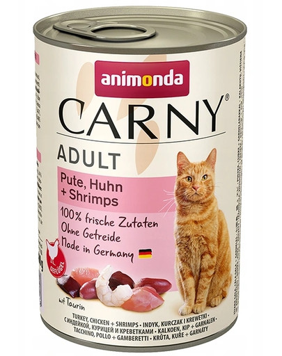 ANIMONDA Carny Adult - manzo, tacchino e gamberetti 400 g