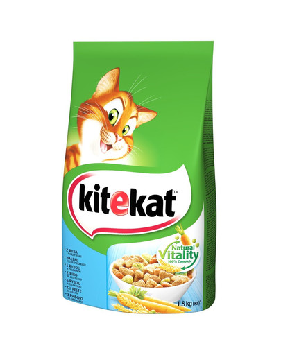 KITEKAT Croquettes pour chats White fish 1,8 kg x 6 pcs.