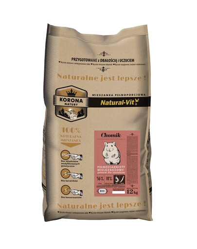 NATURAL-VIT Crown of Nature Mélange complet pour hamsters 12 kg