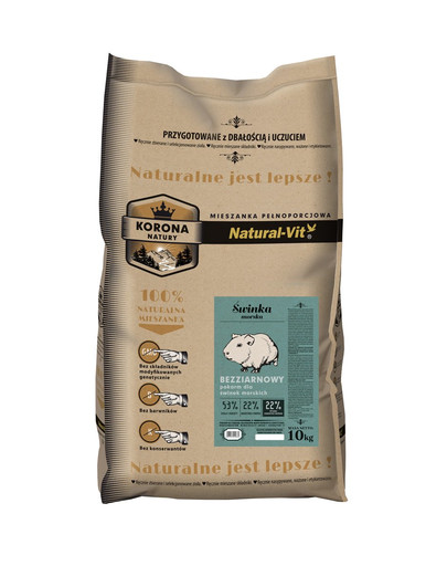 NATURAL-VIT Crown of Nature Mélange complet pour cochons d'Inde 10 kg