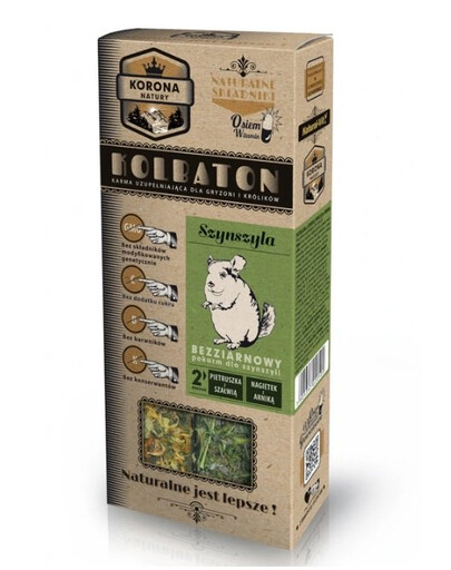 NATURAL-VIT Korona Natury Kolbaton dla szynszyli pietruszka i szałwia/nagietek i arnika
