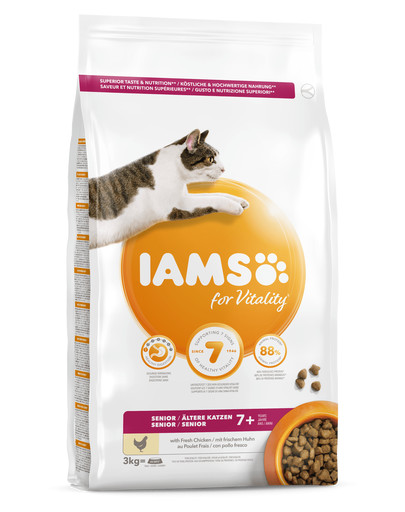 IAMS For Vitality Cat Senior Chicken 3 kg