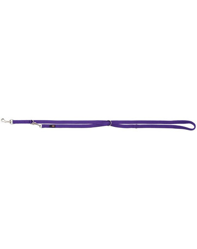TRIXIE Premium Laisse réglable, double plis L–XL 2.00 m/25 mm, violet