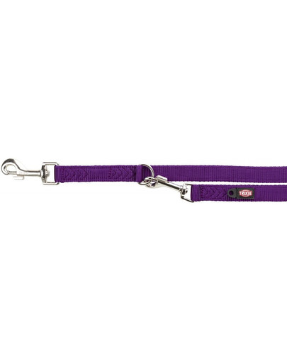 TRIXIE Premium Laisse réglable, double plis XS 2.00 m/10 mm, violet