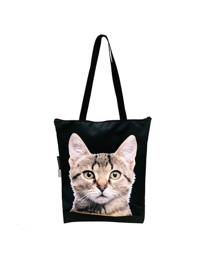 FERA Sac de courses motif chaton