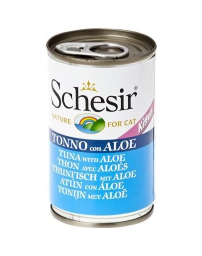 SCHESIR Thon à l'aloe vera pour les chatons 140 g