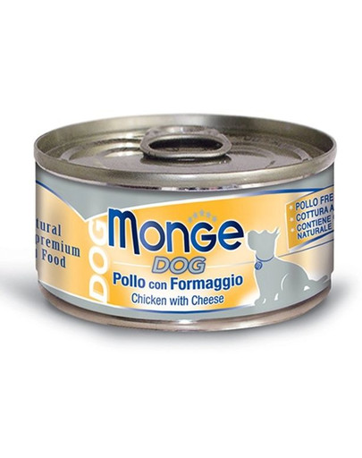 MONGE Natural Dog Poulet au fromage 95g