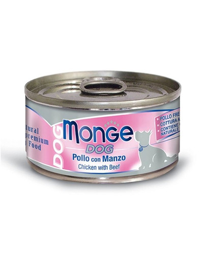 MONGE Natural Dog Poulet et bœuf 95g
