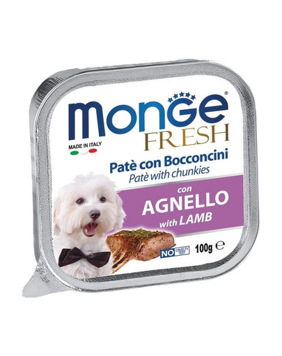 MONGE Fresh Dog Pâté d'agneau 100 g