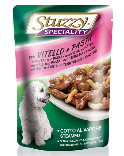 STUZZY Speciality - Nourriture humide avec Veau et Pâtes - 100G
