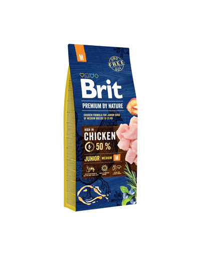BRIT Premium By Nature Chicken Junior Medium M 15kg