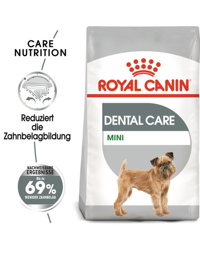 ROYAL CANIN CCN Mini Dental Care Aliment sec pour petites races adultes pour réduire la formation de tartre 16 kg (2x8 kg)