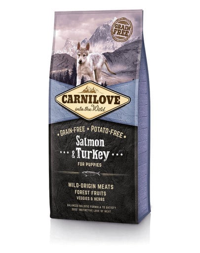CARNILOVE Chiot Saumon & Dinde 2 x 12 kg