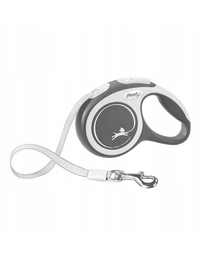 FLEXI Laisse New Comfort Sangle M 5m Noir