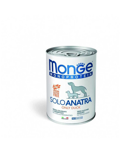 MONGE Monoprotein Solo Dog Canard 400 g