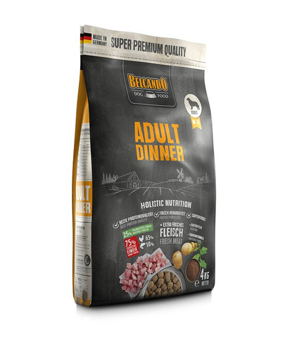 BELCANDO Adult Dinner 4 kg Croquettes pour chiens ayant une activité normale