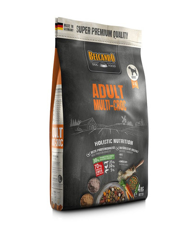 BELCANDO Multi-Croc Croquettes complètes pour chiens ayant une activité normale 4 kg