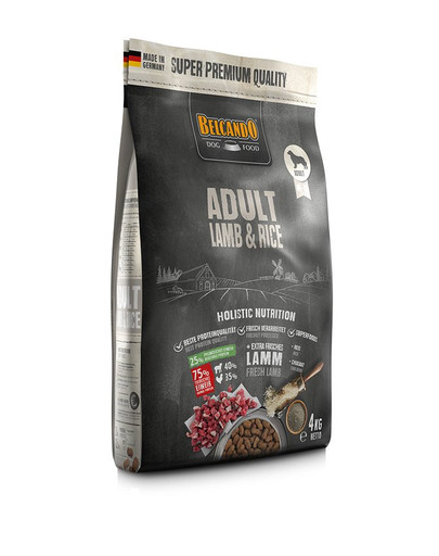BELCANDO Adult Lamb & Rice - Croquettes d'agneau & riz pour chiens sensibles 4 kg