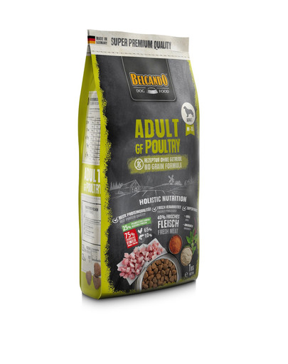 BELCANDO Adult Grain Free Poultry M-XL - Croquettes de volaille pour chiens adultes de moyennes et grandes races 1 kg
