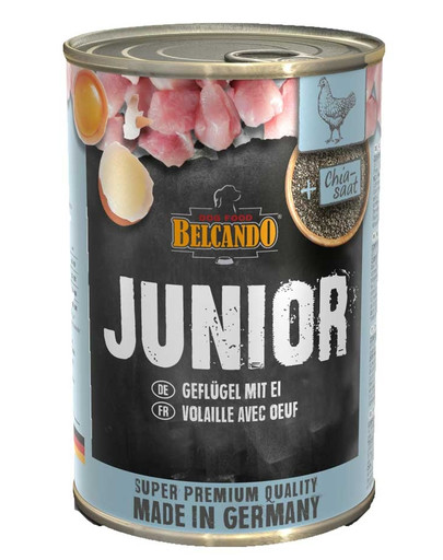 BELCANDO Pâtée de volaille et œuf 400 g pour chiots et jeunes chiens