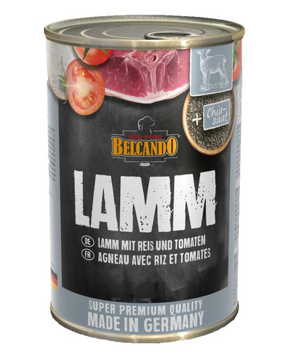 BELCANDO Pâtée d'agneau, riz et tomate 400 g