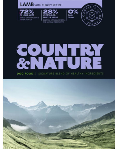 DR PETCARE Country&Nature Lamb with Turkey Recipe 3 kg - croquettes Agneau et dinde pour chiens de petites et moyennes races