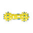 PET NOVA Dog Lifestyle Haltère avec languettes 12cm jaune