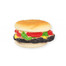 PET NOVA  Dog Lifestyle Hamburger, jouet pour chien 9cm