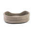 FERA Lit ovale pour chien 66x55x17 cm gris