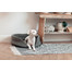 FERA Lit pour chien ovale gris 75x62x22 cm