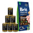 BRIT Premium By Nature Adult Extra Large XL 15 kg + mokra karma z drobiem 6x1240 g