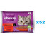 WHISKAS Adult 52x85g Alimento umido Classic meals per gatti adulti in salsa con: manzo, pollo