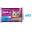 WHISKAS Adult Bustina 52x85g Fish Delicacies cibo umido per gatti adulti in gelatina con: salmone, tonno