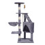 KATIDO Tiragraffi alto per gatti 118 cm blu-grigio